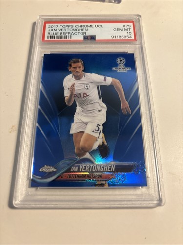 2017-18 Topps Chrome UCL Jan Vertonghen #79 Blue Refractor /150
