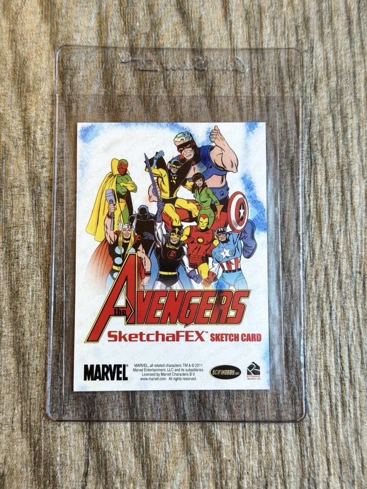 2020 MARVEL RITTENHOUSE ARCHIVES BATMAN POISON IVY SKETCH ARTIST AUTOGRAPH 1/1 - Image 2 of 2