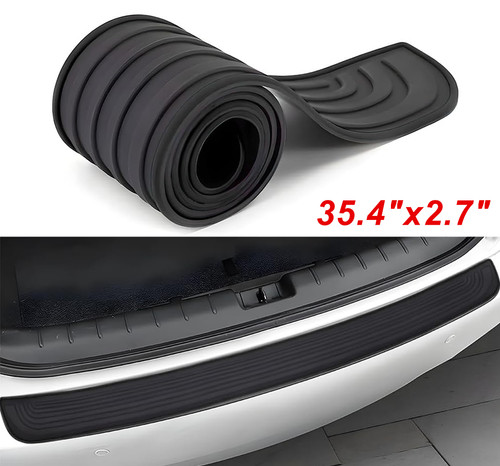 For Nissan Car Coupe Rear Bumper Protector Guard Anti-Scratch Rubber Cover Trim