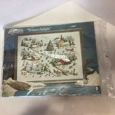New Paragon Needlecraft Winter’s Delight Kit Creative Crewel Stitchery #0413