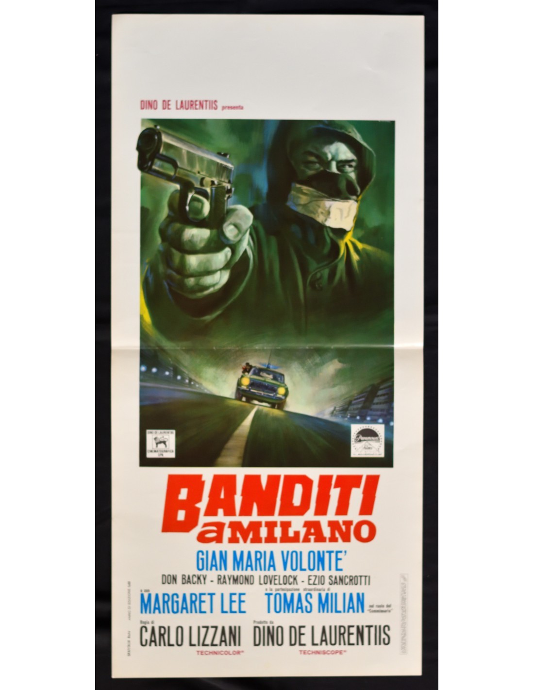 Locandina originale film Banditi a Milano (1968) - Regia di Carlo Lizzani