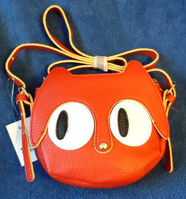 Mädchen süße Kooky Eyed CAT Umhängetasche Handtasche-neu mit Etikett