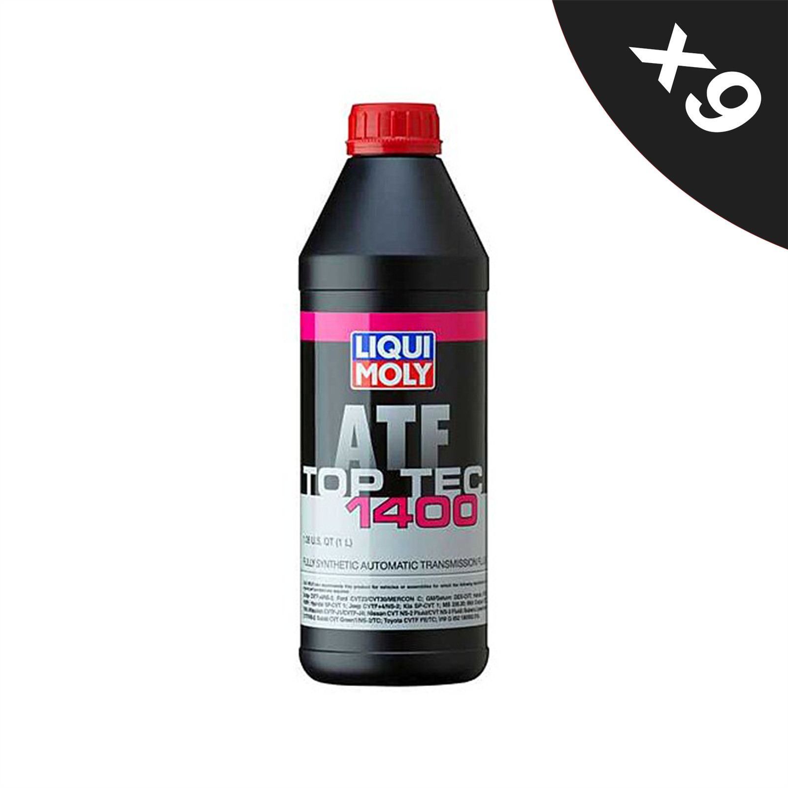 Liqui Moly CVT Top Tec ATF 1400 Automatic Transmission Fluid MB 236.20 9x1L
