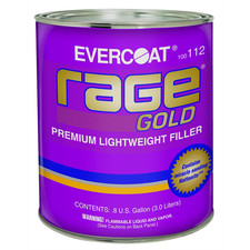 Fibre glass Evercoat Rage Gold 100112 Lightweight Premium Body Filler, 3 L Can,