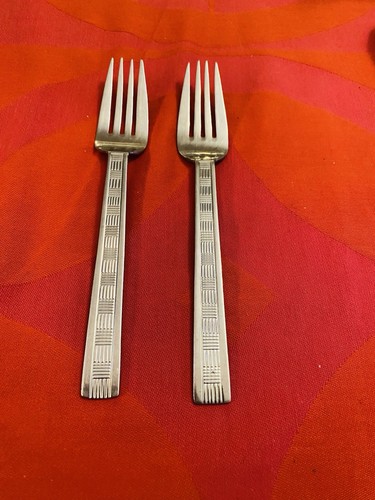 PFALTZGRAFF PFF42 Rejillas Geométricas Brillante 2- Tenedores para Ensaladas 6 7/8" - Imagen 1 de 4