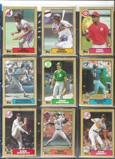 1987 Topps STARs 9 card lot NM