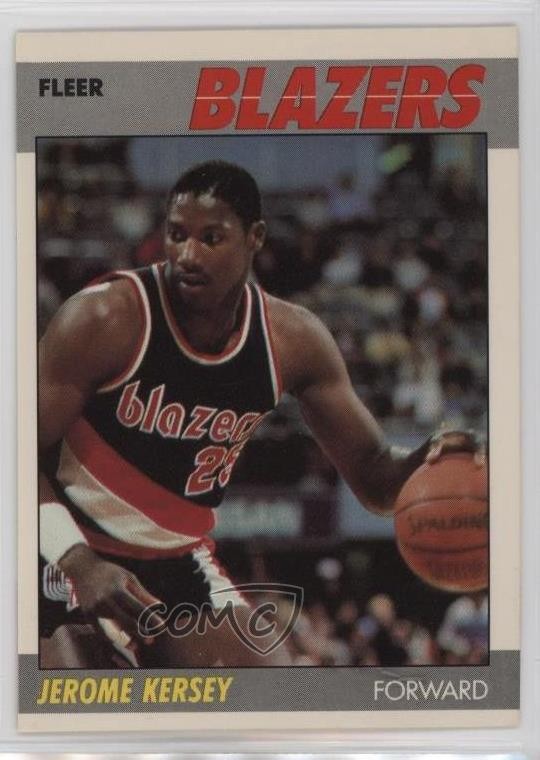 1987-88 Fleer Jerome Kersey #60 0c5n
