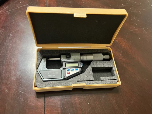 Mitutoyo 342-431-30 Crimp Height Micrometer, 0 to 1 inch range