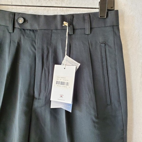 Cutter & Buck Golf Shorts Chino Black Logo Size 30 Plated New With Tags - Picture 4 of 10