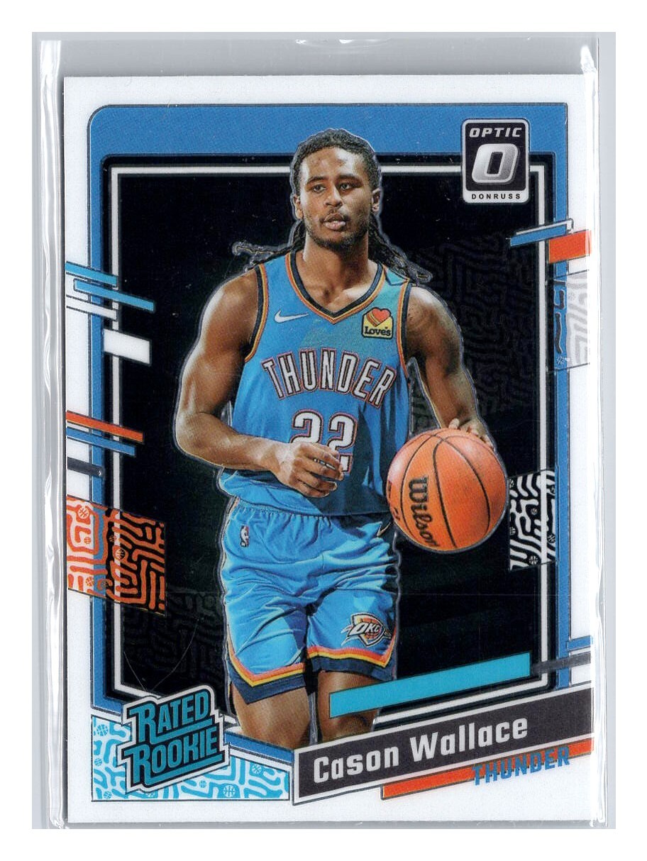 Cason Wallace RC 2023-24 Donruss Optic Rated Rookie #218 💎 OKC Thunder