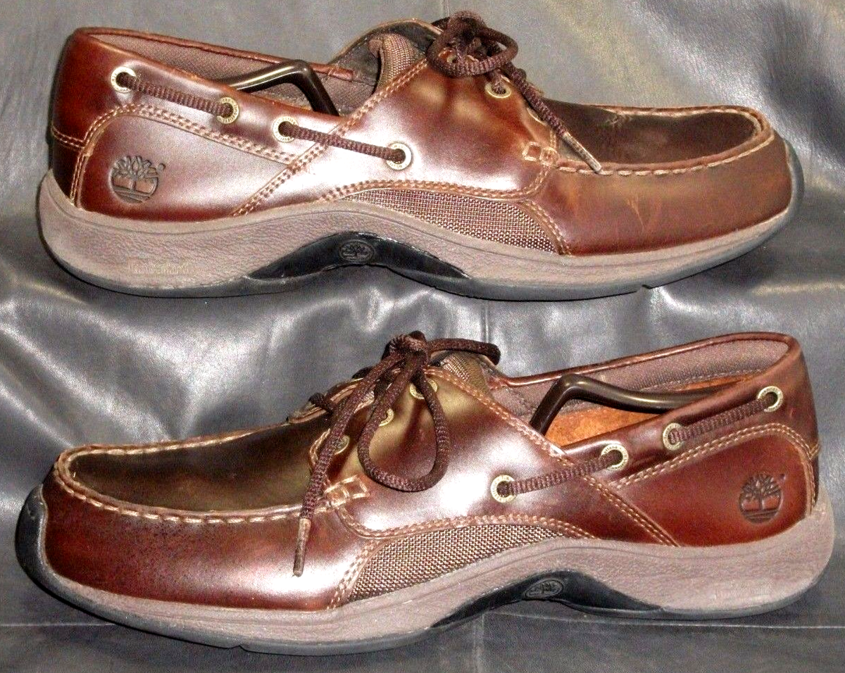 Timberland Men’s Brown Leather‎ Laced Oxfords (10) Timberland Mens Oxford Shoes Size 10.5M Brown Waterproof  main image 3