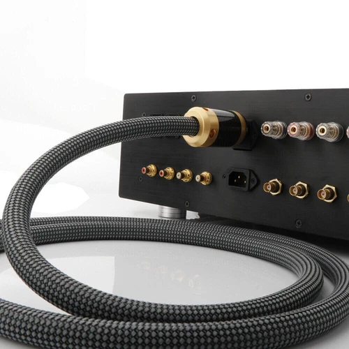 Audiophile 12AWG OCC vergoldet US EU Schuko AU HIFI Stromkabel Netzkabel - Bild 4 von 10