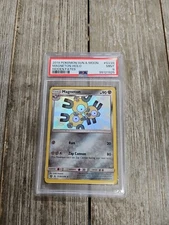 PSA 9 2019 Pokemon Sun & Moon Magneton Holo Hidden Fates #SV28