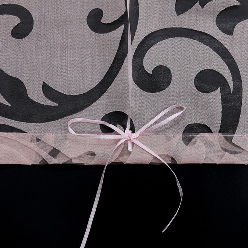 Raffrollo Ausbrenner Küche Gardine mit Schlaufen Raffgardine Modern Transparent - Bild 25 von 46