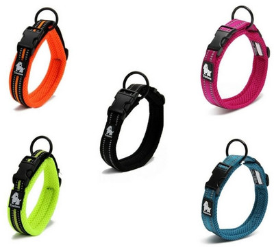 Truelove Dog Collar Relective, Adjustable, Padded, 6 sizes 5 colors dog approved
