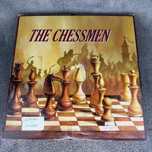 The Chessmen Hand Painted Egyptian vs. Romans Chess Set Figures Pieces No Board