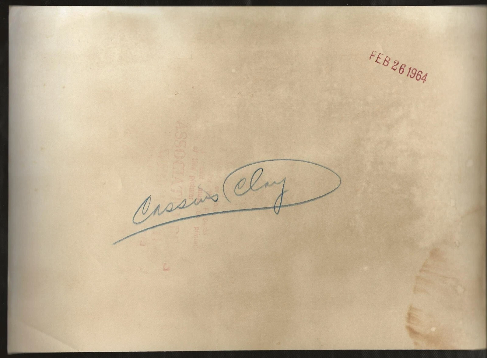 ** 1964年 カッシウスクレイ (Muhammad Ali) TKO ソニーリストン ヴィンテージ ボクシング AP ワイヤー 写真 - 画像2/2