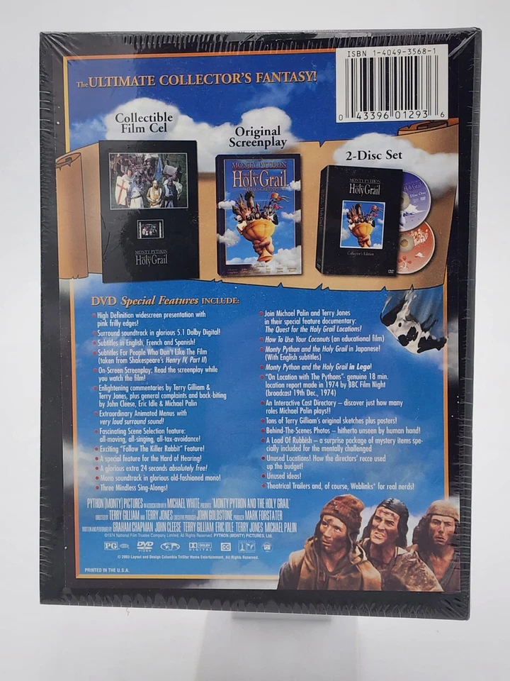 Monty Python and the Holy Grail (1974)(DVD 2003 2-Disc Set, Collectors Edition) - Image 4 of 4
