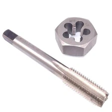 US Stock HSS M12 x 1.5mm Tap & 12x1.5mm Hexagon Die Metric Thread Right Hand Set