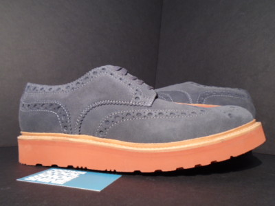 GRENSON ARCHIE SUEDE GREY RUST BROWN WINGTIP 5067/859R NEW 12
