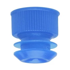 Test Tube Cap, Flange Type, 16mm, Blue, Karter Scientific 208H2 (Pack 1000)