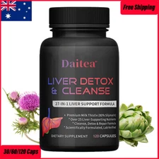 Milk Thistle Extract Capsules Help Liver Health Support Detox & Cleanse