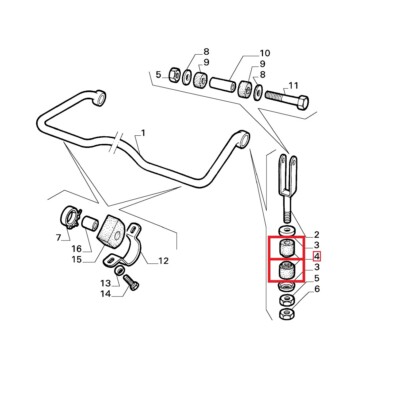 BLUE PRINT ADH28533 Asta/Puntone, Stabilizzatrice per Honda
