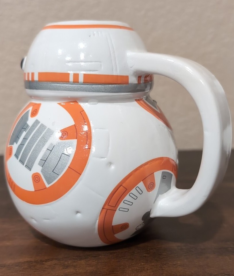 BB8 Coffee Mug LUCASFILM Star Wars BB8 Round Mug Jedi Lucas Arts Glass Cup ZAK! eBay
