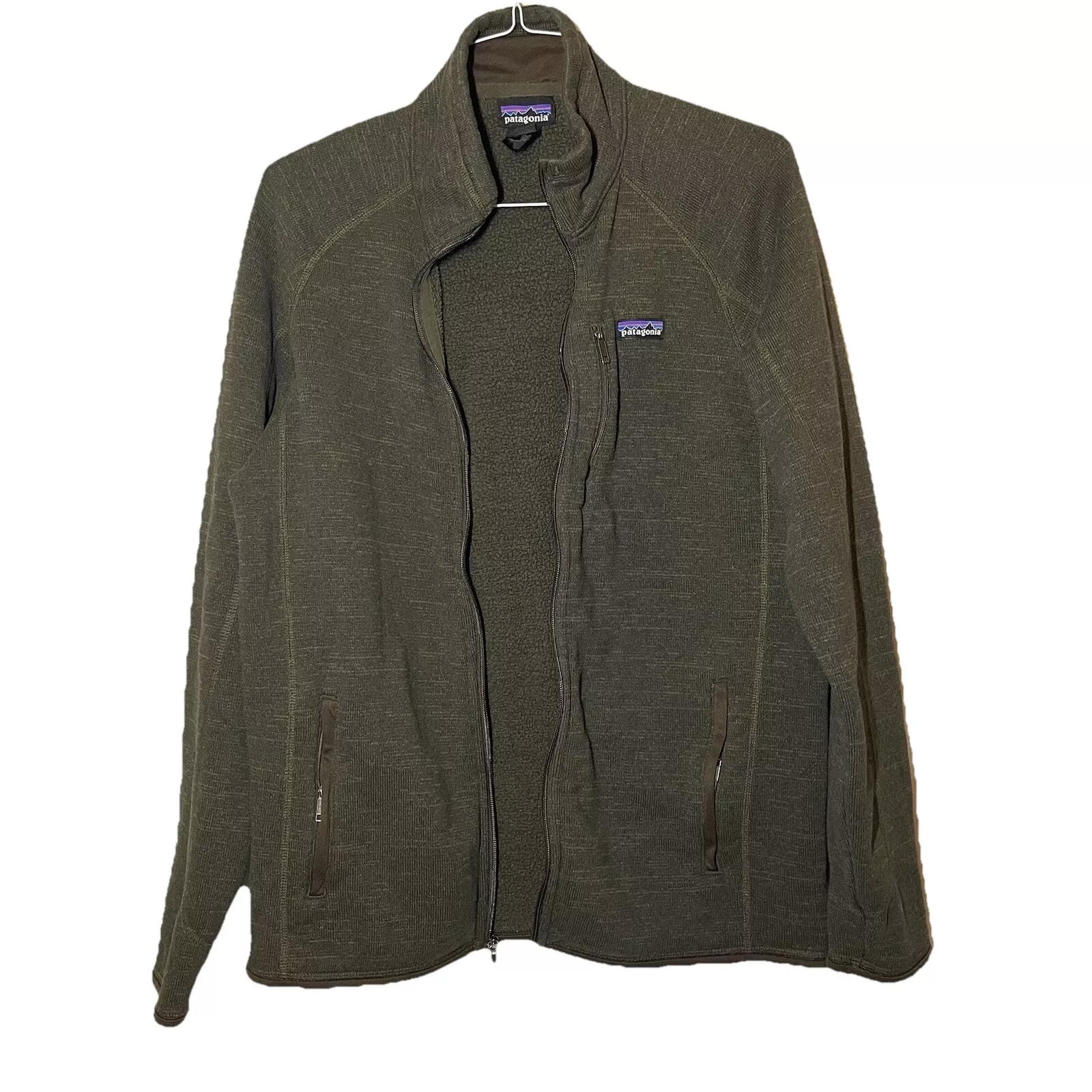 patagonia better sweater full zip pockets heather jacket