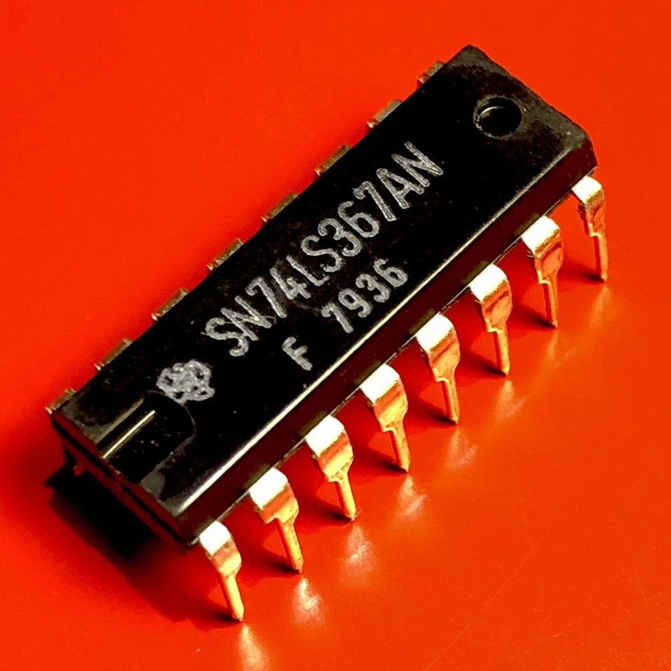 [1x] SN74LS367A Texas Hex Bus Driver with 3-State Output IC PDIP-16 (F 7936)