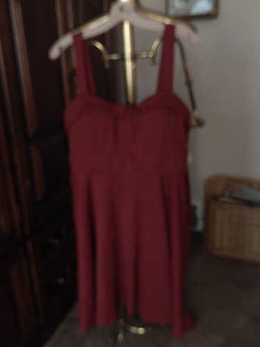 IXIA Fancy Maroon Textured Cocktail Party Dress Fit and Flare BNWT SIZE 1X - Picture 5 of 24