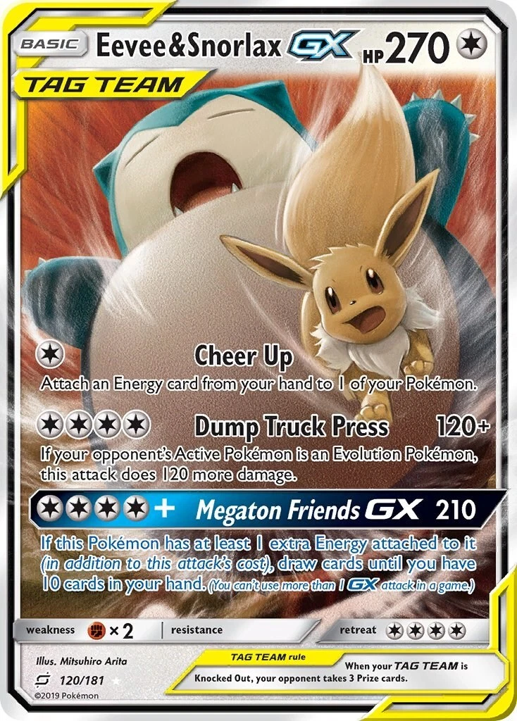 Eevee & Snorlax GX 066/095 Sm9: Tag Bolt for sale | eBay