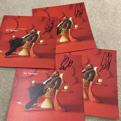 I've Tried Everything Therapy Teddy Swims Signed Vinyl Insert NO VINYL OR CD