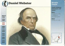 1995 Grolier, Story Of America Card, #15.02 Daniel Webster