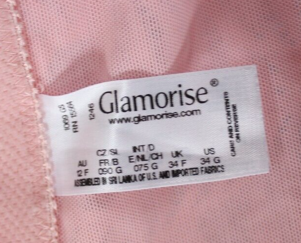 Glamorise Underwire Unlined Full Coverage Racerback Front Clo Bra