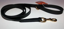 NEW biothane 4 ft dog leash, brass clip, Amish made SUPERIOR quality lead