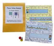 Teacher Made Math Center Educational Learning Resource Place Value Games