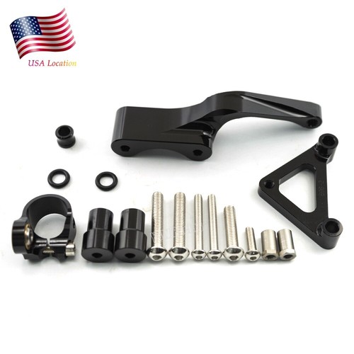 Kits de montaje de soporte estabilizador amortiguador de dirección CNC para Ducati Monster 696 796 795 - Imagen 2 de 9