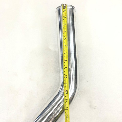 EMUSA 3.0'' O.D. 45 Degree Polished Aluminum Piping 76MM Intercooler Universal - Picture 2 of 5