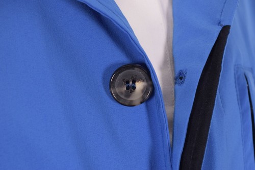 Isaia NWT Rain Coat Size 54 44 Bright Blue Wool Silk Poly Blend Current - Picture 7 of 10