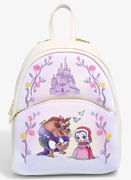 NWT LOUNGEFLY DISNEY BEAUTY & THE BEAST BACKPACK BELLE WINTER