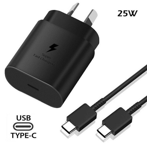 25W Super Fast Wall Charger+1M Type-C Cable For Samsung Galaxy S21 22 S22+ Ultra - 第 2/8 張圖片