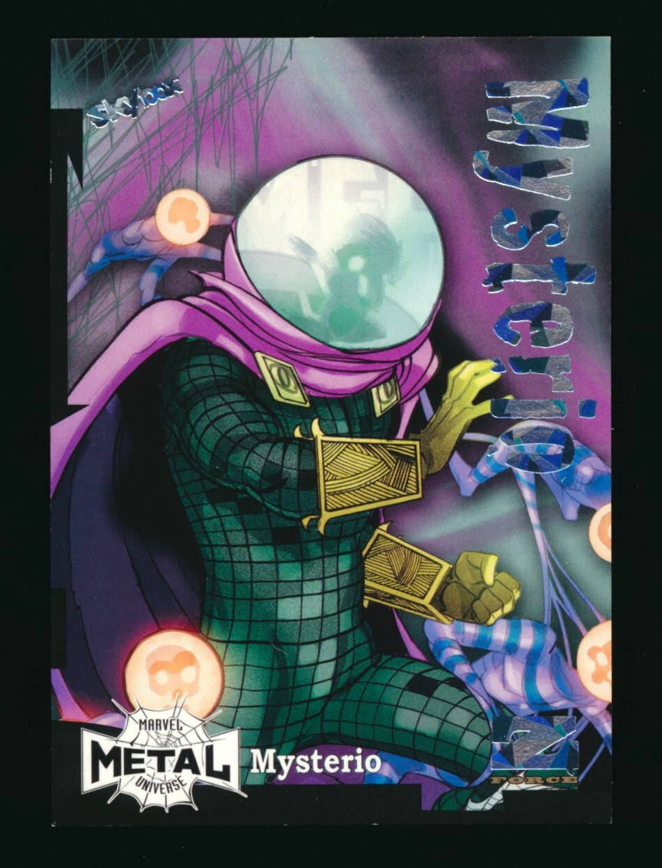 2021 Marvel Metal Universe Spider-Man Z-Force Amazing Rave #Z-50 Mysterio 04/62