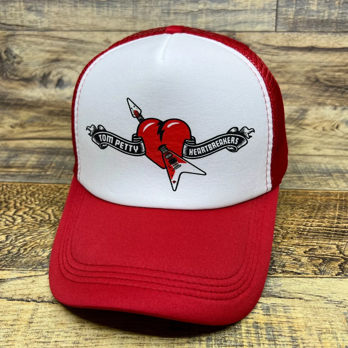 Tom Petty And The Heartbreakers Mens Trucker Hat Red Snapback