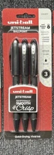 Uni-Ball Jetstream Ballpoint Pens, Bold Point (1.0mm), Black Ink 3 pens