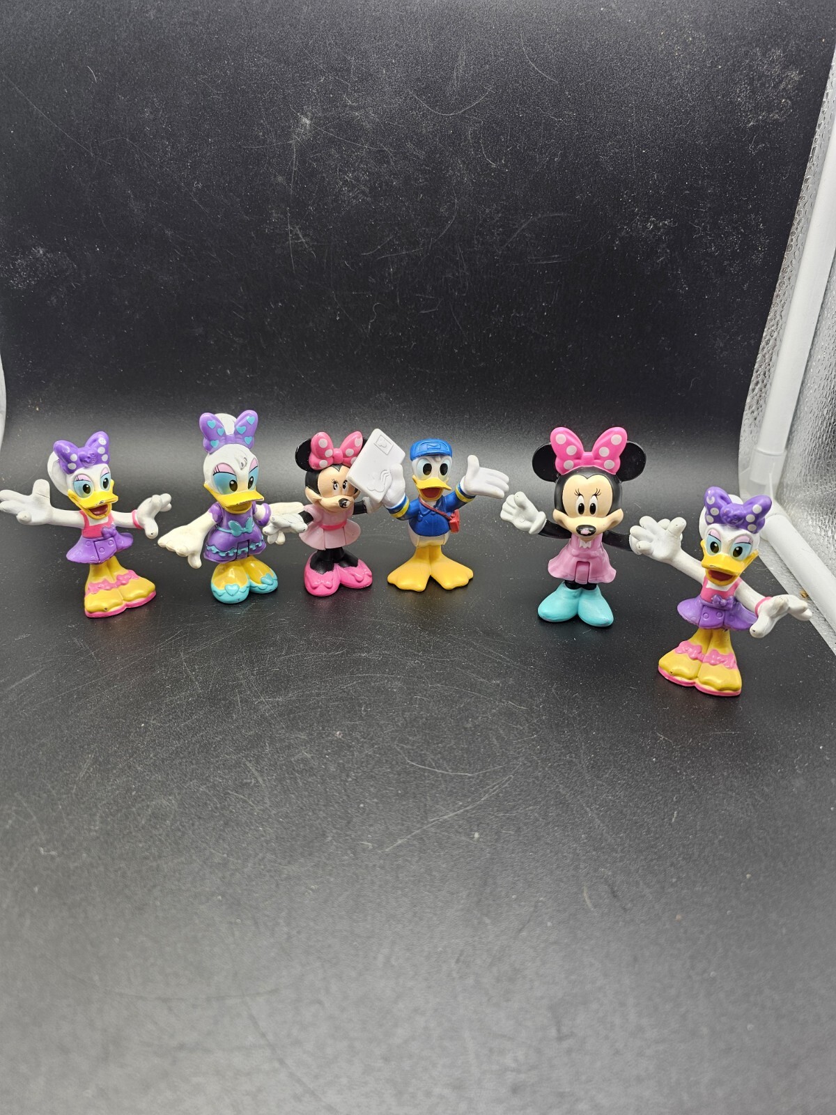 Disney Mattel Minnie Mouse Daisy Duck Donald Duck Bendable Figures 6-Pack