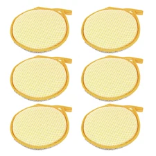 Round N' Round Wonder Pad by LOLA 6 Pk - Non Scratch Metallic & Nylon Net Sides