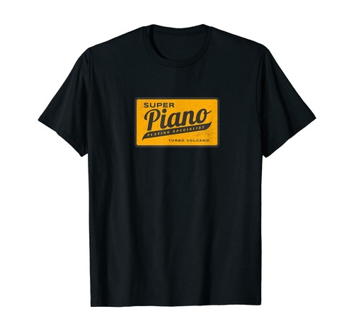 Retro Distressed Piano Playing Specialist T-Shirt by Turbo Volcano *NEW* - Picture 6 of 12