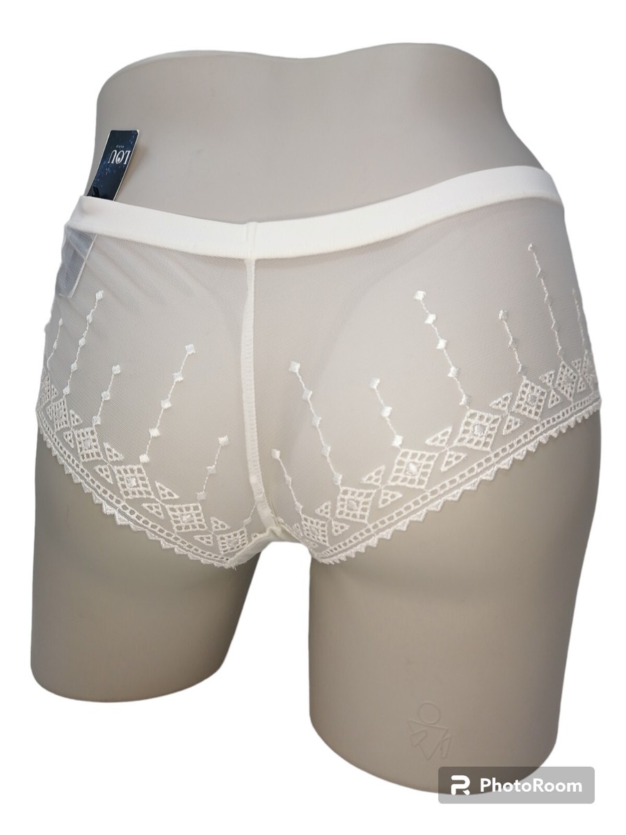 Shorty Noir LOU PARIS Taille 38 - Sous-vêtement Neuf Avec Étiquettes - Polyamide Confortable