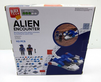 Block Tech Alien Encounter Toy Building Construction Set Space